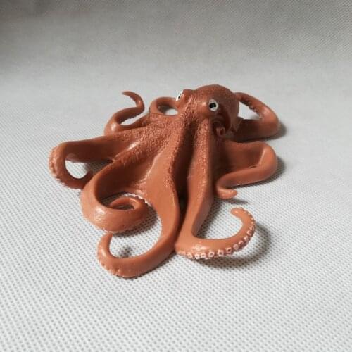 Real life toy octopus Static Plastic toy about 14x10cm model Environmental Cognition decoration toy Xmas gift b0552
