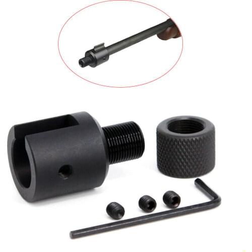 Tactical Aluminum Ruger 10/22 Muzzle Brake Adapter 1/2x28 5/8x24 for .750 Barrel End Thread Protector .223 .308Combo Compensator