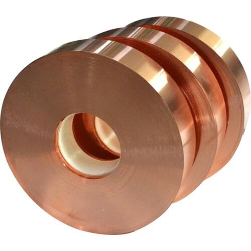 10m Thickness: 0.1mm 0.2mm 0.3mm 0.5mm Pure T2 Copper Cu belt copper strap copper strip Width: 10mm 20mm 30m 40mm 50mm 100mm
