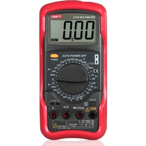 UNI-T UT56 High-precision Handheld Digital Multimeter AC And DC Resistors And Capacitors Two Triodes Frequency On and Off beep