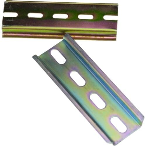Thickness 1mm NS35-S Steel DIN Rail for Mounting Terminal Block C45 DZ47 Relay Steel Material 35mm Universal Type