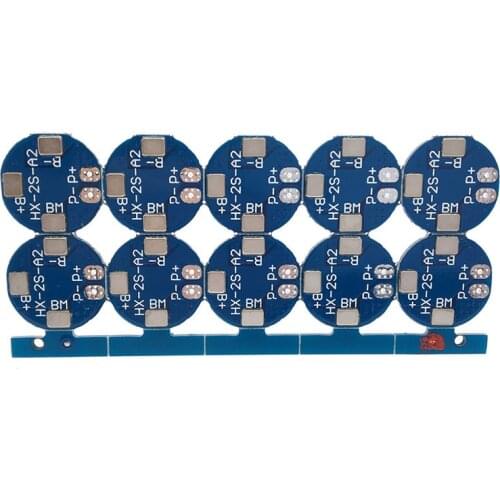 10PCS/LOT 2S 5A Li-ion Lithium Battery 7.4v 8.4V 18650 Charger Protection Board bms pcm for li-ion lipo battery