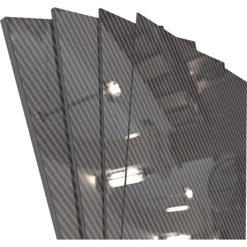 165MM X200MM Matte Surface Pure Carbon Fiber Panel Board 0.25mm-6mm Thickness Composite Hardness Material
