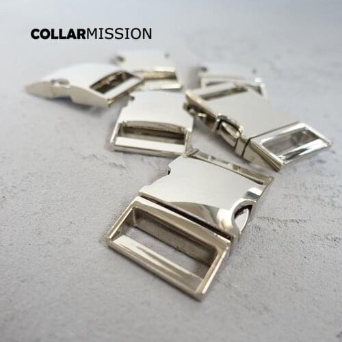 20pcs/lot Contoured side release buckle environmental metal buckle 25mm DIY personal sewing dog collar accessory CK25Y02