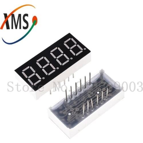 5pcs Digital tube segment common Cathode AS Red 4 Bit time digital Tube 0.56 inch 12 needles Red Display LED HS420561K-C30