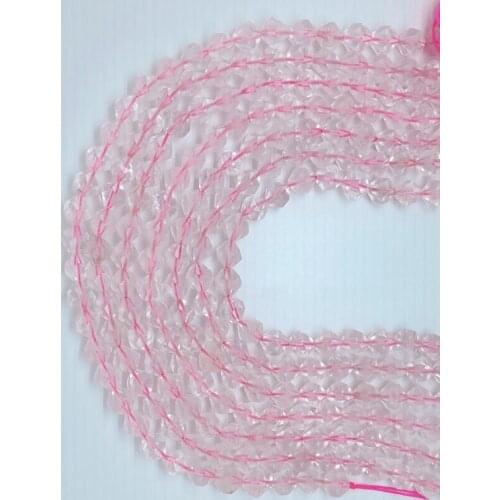 6-10mm High Quality Mixed Color Natural Rose Quartz Gem Sun Stone Bracelet Jewelry Making DIY Loose Bead Cut Shape Gemstone