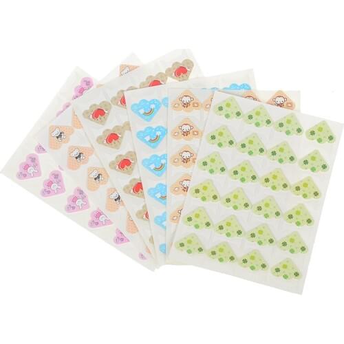 6 Styles 144 Pcs Cartoon Animal Love Corner Stickers For DIY Decor Photo Props Photo Accessories Album
