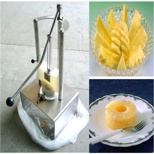 Pineapple barrel peeling coring machine pineapple peeler corer stainless steel manual pineapple cutting machine ZF