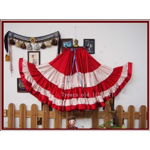 Satin silk Furlong Ming Go expansion skirt 9EX26