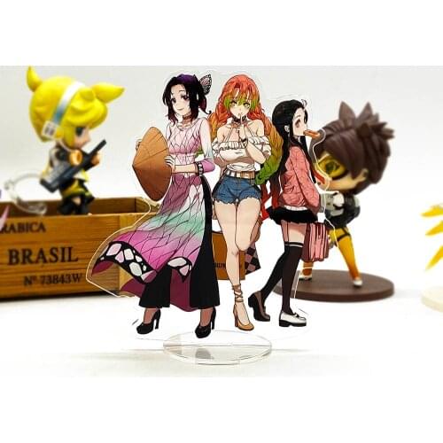 Demon Slayer Kimetsu no Yaiba Shinobu Nezuko Kanroji HF acrylic stand figure model plate holder cake topper anime Japanese
