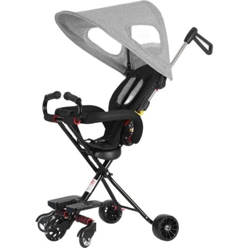 Childrens Portable Trolley Folding Baby Trolley Baby Cart 1-3 Years Old Can Sit And Walk Baby Artifacts