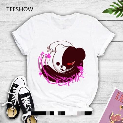 Japanese Anime T-shirt Kokichi Ouma Printed T-shirt Womens Fashion Funny Ibuki Mioda Female T-shirt Casual Short Sleeve Top