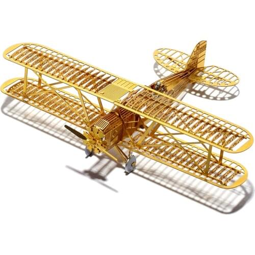 1/160 3D Metal Puzzle Airplane Model Assembly Mini Aircraft Assembly Models Model Building Kits Toys Kids Christmas Gifts