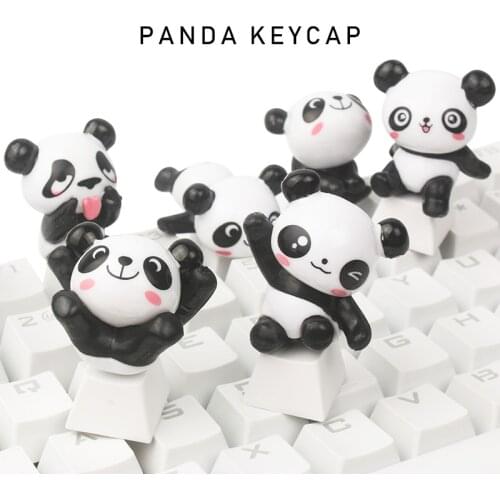R4 ESC Key Caps Naughty Panda Key Cap Game PBT Keycaps For Mechanical Keyboard Lovely Pink 3D Cartoon Anime Kawaii Keycap Single