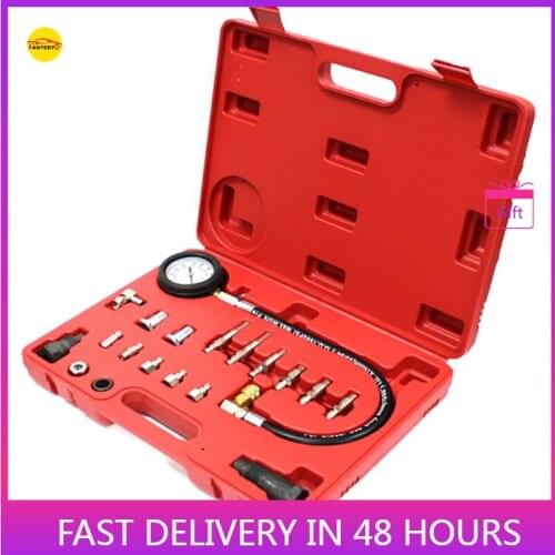 TU-15 Diesel Engine Compression Cylinder Pressure Tester Gauge Kit