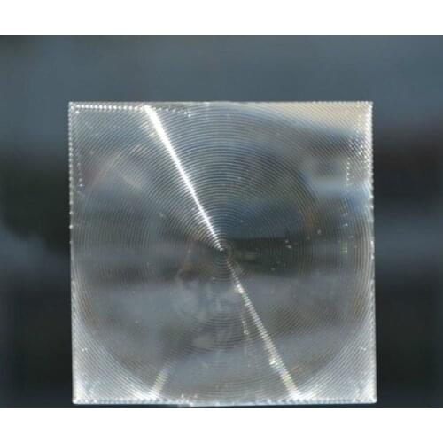 50X50mm Fresnel Lens Concentrating Lens Concentric Circular Thread Lens High Transmittance