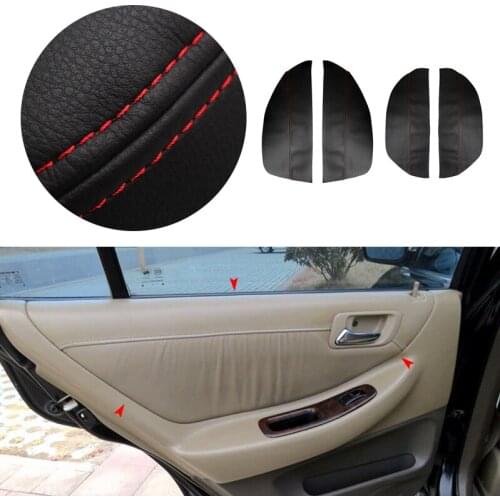 Car Microfiber Leather Interior Door Armrest Panel Cover Trim For Honda Accord 6th Gen 1997 1998 1999 2000 2001 2002