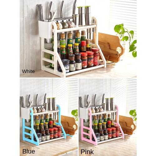 Kitchen shelf, table top, seasoning rack, storage rack, knife rack, artifact, chopsticks, knife supplies
