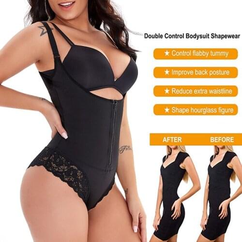 Nadaingaa Latex Full Body shaper Modeling Strap Shapewear Waist Trianer Underbust Bodysuit Jumpsuit Pants Zipper Slimming Corset