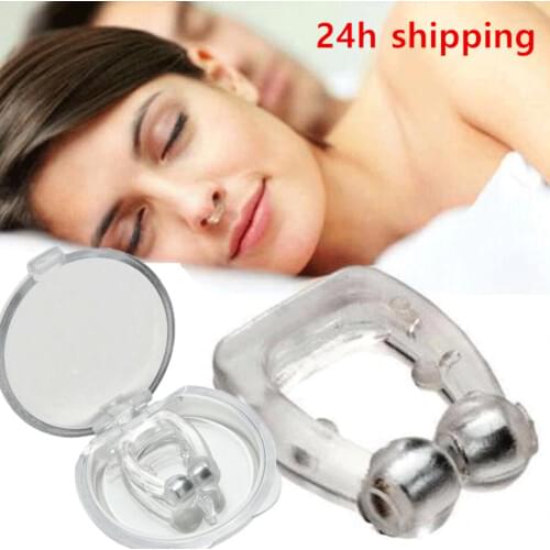 1PC Magnetic Anti Snoring Nasal Dilator Stop Snore nose clip device Easy Breathe Improve Sleeping For Men/Women Dropshipping