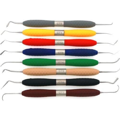 Dental Luxury Composite Restorative Filling Set Ball Tip Amalgam Burnisher Tool CT0-CT7 Kits