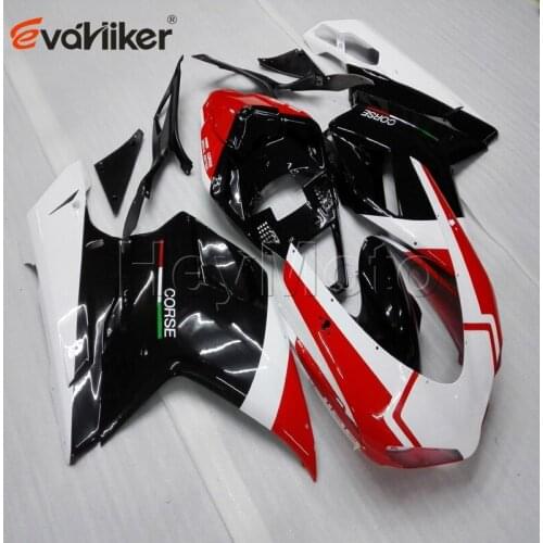 ABS fairing for 848 1098 1198 2007 2008 2009 2010 red black motorcycle bodywork kit Injection mold H2