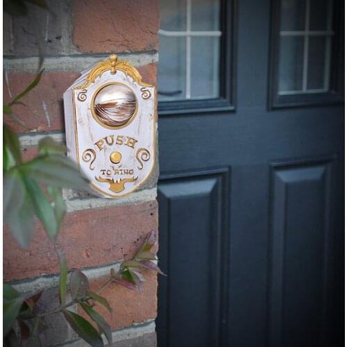 Halloween One-eyed Doorbell Plastic Hanging Bells Ghosts Day Decoration Plastic Door Bell Magic Glowing Eyeball For Doors