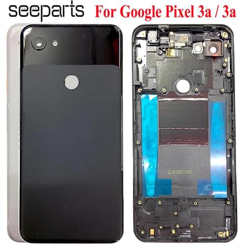 Oringinal For Google Pixel 3a XL Battery Cover Door Back Housing Rear Case For Google Pixel 3a Back Battery Door Replacement