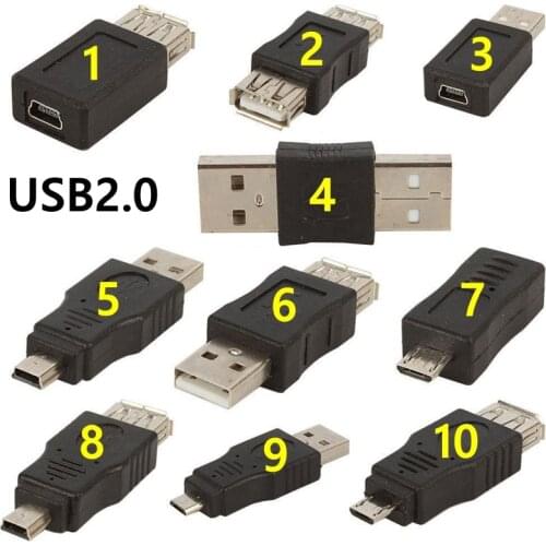 OTG 5pin F/M Mini USB Micro USB Adapter Converter Male to Female Adapter USB Gadgets High Quality