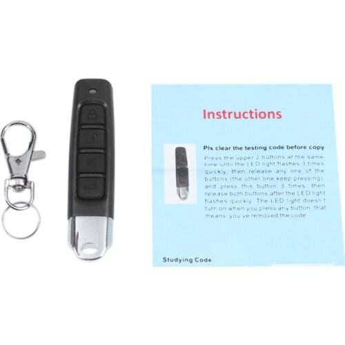 433Mhz Remote Control Garage Gate Door Opener Remote Control Duplicator Clone Cloning Code Car Key