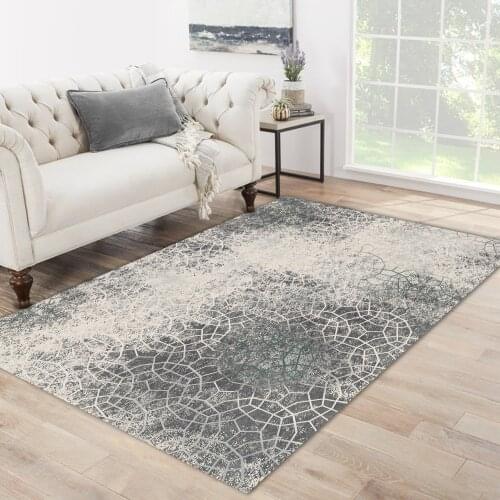 Grey white carpet round shaped patterned carpet modern carpet living room carpet free shipping soft