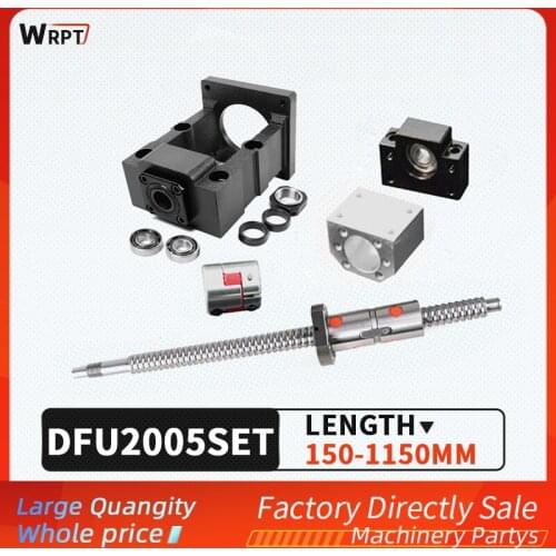 Ball screw SFU2005 + double nut + HM15-80 / 15-86 (cast iron) + BF15 + coupling XB30 * 40 + DSG20H, L = 200MM-1150MM