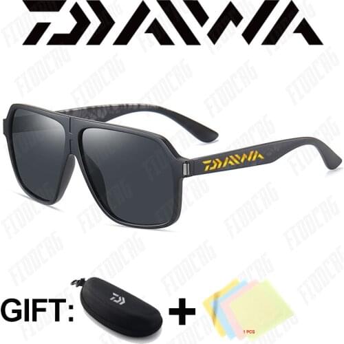 Daiwa Men Polarized Fishing Sun Glasses 2020 Brand Car Driving Anti-Glare Sunglassses Male Black Sports Fishing Goggles UV400