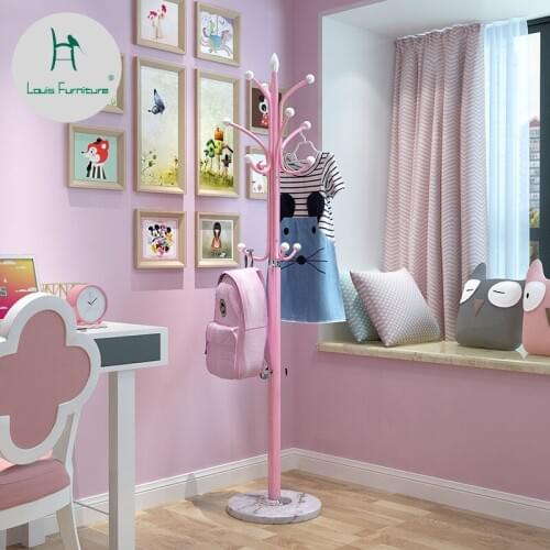 Louis Fasshion Coat Racks European Floor Bedroom Marble Foundation Simple Modern Convenient
