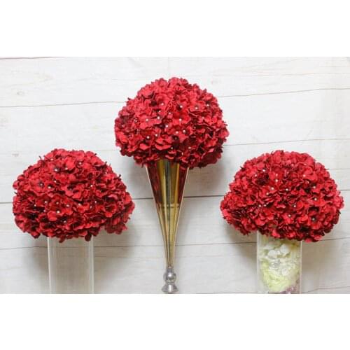 SPR RED wedding flower arrangement table centerpiece flower ball wedding backdrop flowers decoration flower wall stage arch