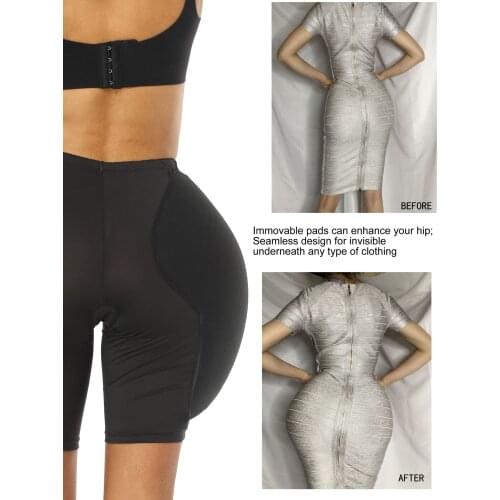 Women Butt Lifter Tummy Control Panties High Waist Hip Padded Panty Body Shaper Compression Hip Pads Enhancer Booty Lifter