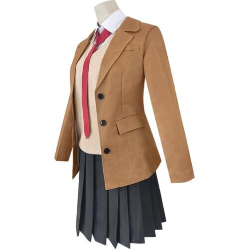 Costume Sakurajima Mai Cosplay Wig Seishun Buta Yarou Series Women School Uniforms Halloween High School Girls Party Suits