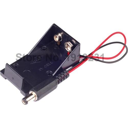 1PCS 5.5*2.1 mm 9V Battery Holder Box DC Plug Socket Battery Holder For Arduino