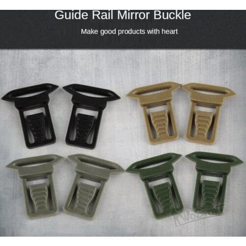 2pcs/set Helmet Goggles Clip Rail Guide Mount Accessories Portable Paintball Tactical Guide Rail Mirror Buckle For Fast Helmet