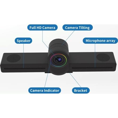2pcs/Lot Android All-In-One Video Conference Terminal 4K Full HD 1080p Camera With Speak And Microphone Conferencing System