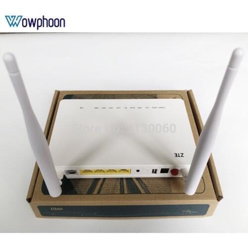 20pcs ZTE F660 V8 ftth gpon ont zte 1GE+ 3FE+ USB+ TEL+ Wifi external antenna English version FTTH Fiber Optical Terminal ONT