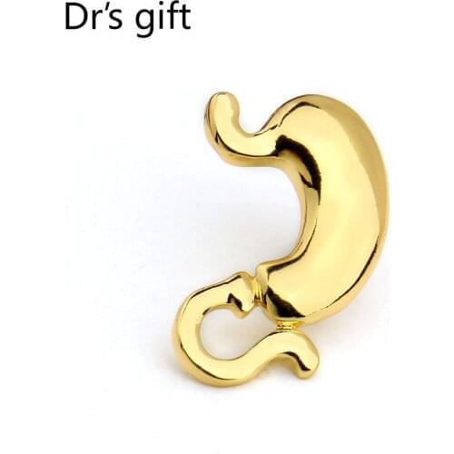 3 Colors Stomach Pin Gastroenterology Brooch Gift for Doctor/Gastroenterologist/Medstudent Medical Jewellery Accessories