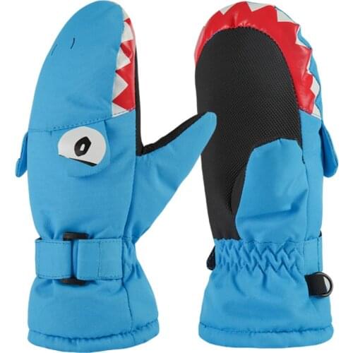 -30 Degree Professional Snowboard Childrens Ski Gloves Waterproof Winter Warm Snow Gloves Preschool Children Cycling Gloves