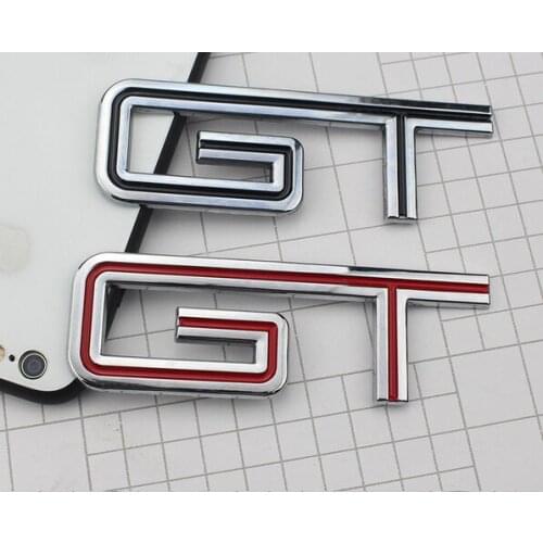3D Metal GT Auto Emblem Badges Decals Sticker Car Accessories