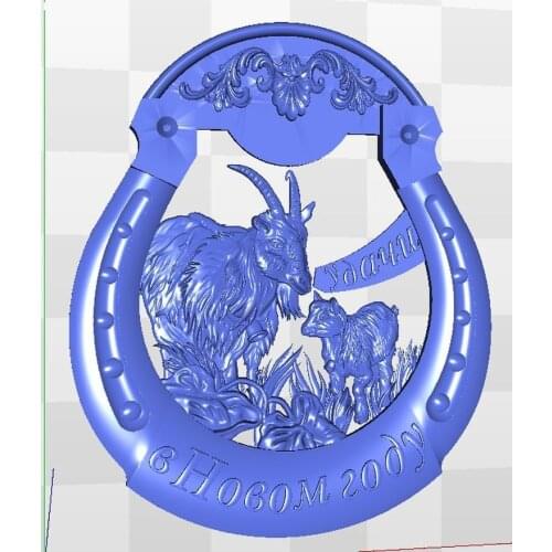 3d model goat_5 relief for cnc in STL file format
