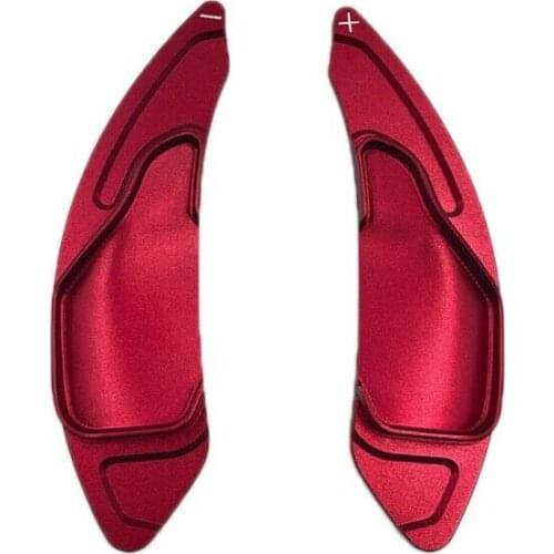 3X(Paddle Shifter Steering Wheel Extensions Fit for Geely Star Boyue GE 2019 Y3A9 red