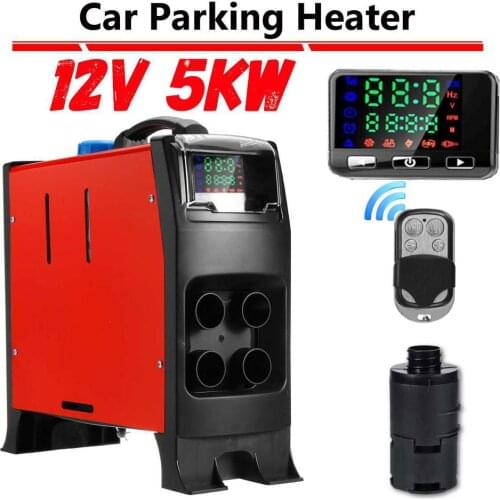 Car Heater All In One Air Diesels Heater 12V 5KW Four Hole Car Heater LCD Parking Heater For Trucks Motor-Homes Boats Bus