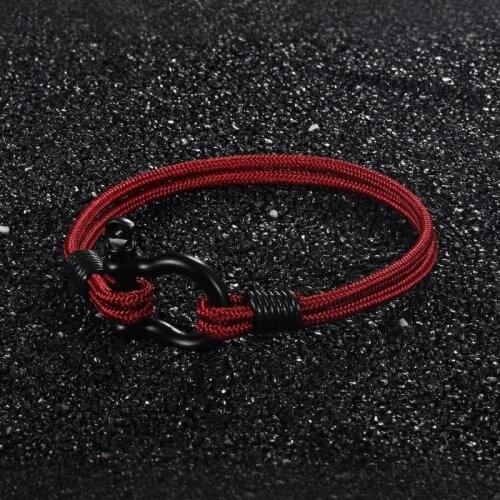 Charm Men Bracelet Black Stainless Steel Simple Style Multilayer DIY Braided Rope Friendship Bracelets for Men And Women Jewelry