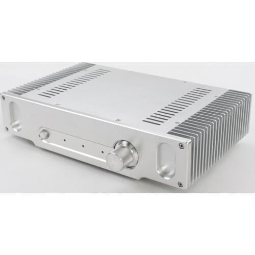 DIY AMP case 335*75*207mm WA55 Silver Full aluminum amplifier chassis / Class A amplifier case / AMP Enclosure / case / DIY box