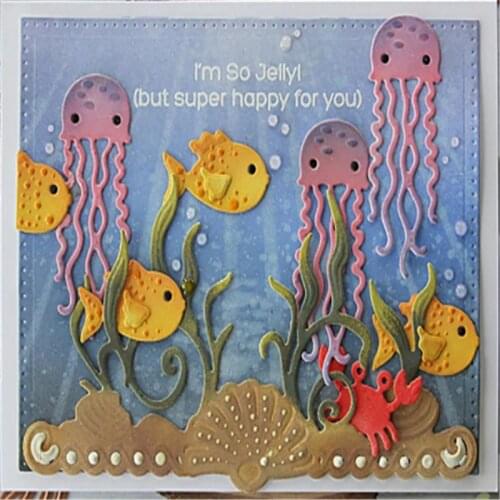 DIY Underwater World Metal Cutting Dies Crafts Die Cuts For DIY Scrapbooking Children Paper Cards Art Decorations Embossing